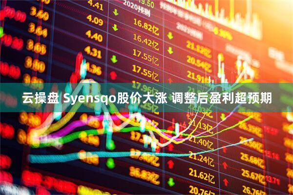 云操盘 Syensqo股价大涨 调整后盈利超预期